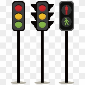 Adobe Light Material Creative Lights Traffic Illustrator - Clip Art Traffic Lights, HD Png Download - traffic signal png