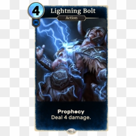 Lg Card Lightning Bolt - Lightning Bolt Elder Scrolls Legends, HD Png Download - lightning bolt.png