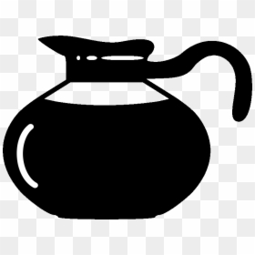 Coffee Pot - Coffee Pot Clipart Black And White, HD Png Download - coffee pot png