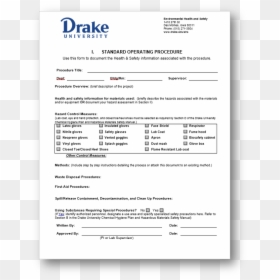 Safety Standard Operating Procedure, HD Png Download - procedure png