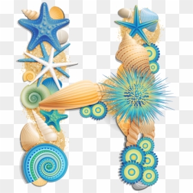 Clipart Letters Seashell, HD Png Download - beach .png