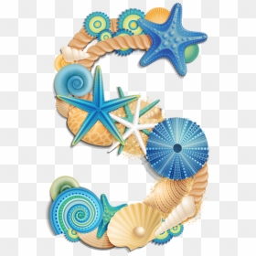 Seashells Clipart Letters, HD Png Download - beach .png