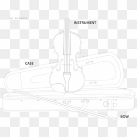 Drawn Violinist Cello Bow - Violin, HD Png Download - cello bow png