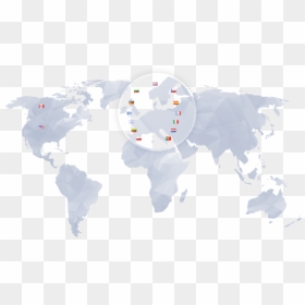 White World Map On Black Background, HD Png Download - teamspeak png