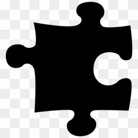 Black Puzzle Piece Clipart, HD Png Download - puzzle transparent png