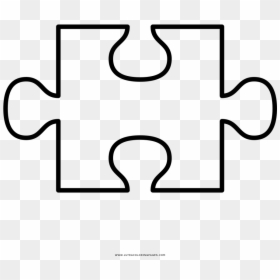 Puzzle Piece Cut Out Templates Puzzle Pieces Clipart - Cut Out Puzzle Piece Template, HD Png Download - puzzle transparent png