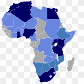 Liberia In Africa Map, HD Png Download - nigeria map png