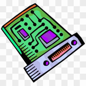 Vector Illustration Of Personal Computer Printed Circuit - Graphic Design, HD Png Download - circuit vector png