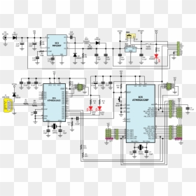 Angle,area,diagram - Bk Precision 1550 Schematic, HD Png Download - circuit vector png