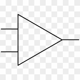 Circuit Symbol Electronics Free Photo - Op Amp Symbol, HD Png Download - circuit vector png