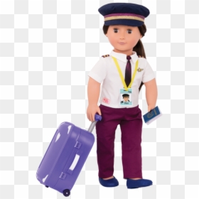 Bd31200 Kaihily Pilot Doll Full Outfit - Our Generation Pilot Doll, HD Png Download - pilot hat png
