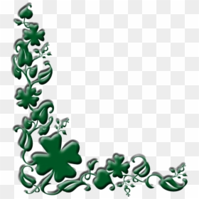 Shamrock Border Clip Art - Irish Birthday Blessing For A Woman, HD Png Download - st patrick's day border png