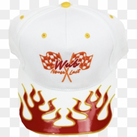 Never Last Flame Cap - Baseball Cap, HD Png Download - white flame png