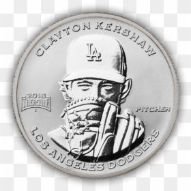 Losangelesdodgers Claytonkershaw Silver Shadow - Coin, HD Png Download - anthony rizzo png