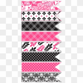 Solid Blank Ribbons - Printable Stickers Free Washi Tape, HD Png Download - blank ribbon png