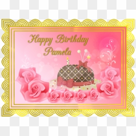 Transparent Portal Cake Png - Happy Birthday Pamela, Png Download - portal cake png