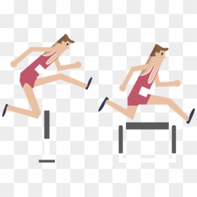 Hurdling Hurdles Boy Transprent - Hurdle Cartoon Png, Transparent Png - hurdle png