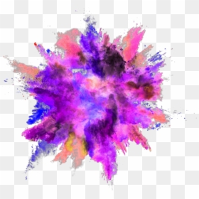Explosion Color Powder Dust - Color Splash No Background, HD Png Download - explosionpng