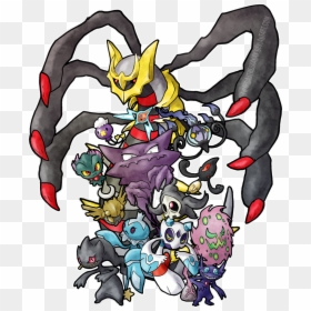Ghost Type Pokemon Drawing, HD Png Download - banette png