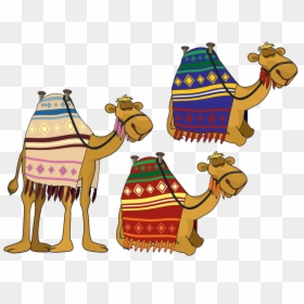 Bactrian Camel Computer Icons Clip Art - Wise Men And Camel Clipart, HD Png Download - camels png
