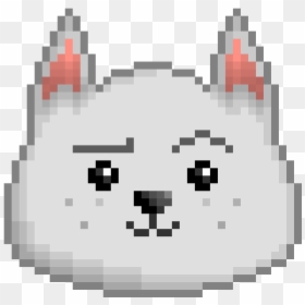 Pixel Art Cat Face, HD Png Download - dog cat png