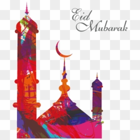Mosque Clipart Eid - Eid Mubarak Al Adha, HD Png Download - eid png