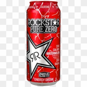 Rockstar Pure Zero Watermelon, HD Png Download - rockstar energy png