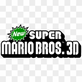 New Super Mario Bros Logo Png , Png Download - New Super Mario Bros 3d Logo, Transparent Png - super mario bros logo png