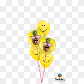 Cool Pineapple And Smiley Face Back To School Balloon - Qualatex, HD Png Download - cool face png