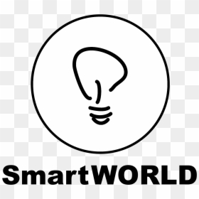 Smart World, HD Png Download - light bulb logo png