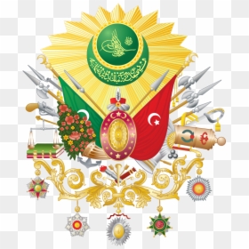 Ottoman Coat Of Arms, HD Png Download - turkish flag png