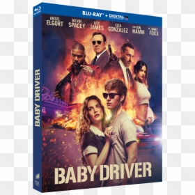 [revue Cinema Blu-ray] Baby Driver - Baby Driver Movie Poster, HD Png Download - ansel elgort png