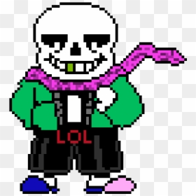 Skeleton Dress Up Of Lol , Png Download - Sans Pixel Art, Transparent Png - lol.png
