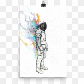 Rainbow Spaceman, HD Png Download - space man png