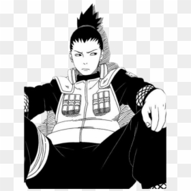 #idk #naruto #shikamaru - Shikamaru Black And White, HD Png Download - shikamaru png