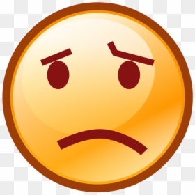 Red Confused Emoji, HD Png Download - confused emoticon png