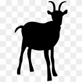 ヤギ イラスト シルエット, HD Png Download - goat silhouette png