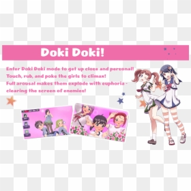 Transparent Anime Girl With Gun Png - Gal Gun Fanart, Png Download - doki doki literature club happy thoughts png