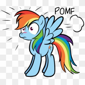 Pomf Rainbow Dash Twilight Sparkle Pinkie Pie Pony, HD Png Download - pomf png