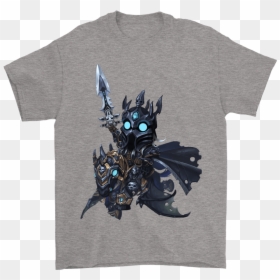 World Of Warcraft Death Knight Arthas Menethil Shirts - Marvel T Shirt Wonder Woman, HD Png Download - frostmourne png