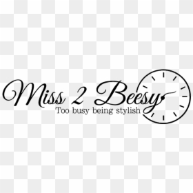 Miss2beesy - Calligraphy, HD Png Download - flip off png
