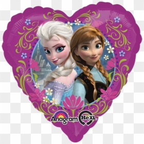 Frozen Heart Balloon, HD Png Download - princesa sofia amigos png