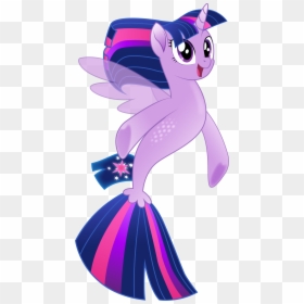 Twilight Vector V2 Mlp Sea Pony Twilight - My Little Pony Twilight Sparkle Seapony, HD Png Download - my little pony twilight png