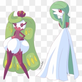 Pokemon Gardevoir And Tsareena, HD Png Download - lurantis png