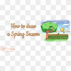 How To Draw A Spring Season - Illustration, HD Png Download - shopkins season 3 png