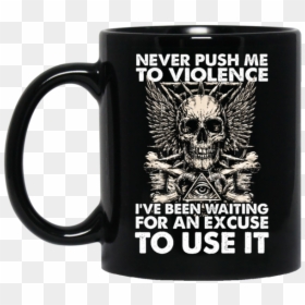 Pet Lover Coffee Mugs, HD Png Download - badass skull png