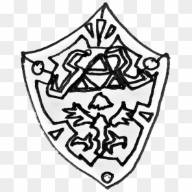 Transparent Hylian Shield Png - Hyrule Shield Drawing, Png Download - hyrule shield png