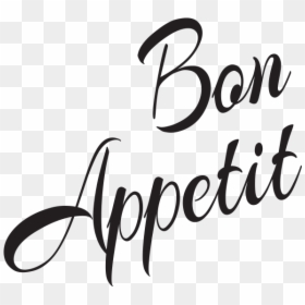 Transparent Bon Appetit Clipart - Calligraphy, HD Png Download - bon appetit logo png