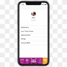 Profile Page - Smartphone, HD Png Download - mbta png
