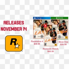Rockstar Games, HD Png Download - la noire png